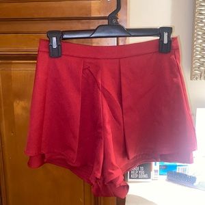 Red LUXXEL layered skort